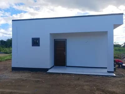 Achteraanzicht Eigentijdse Woning