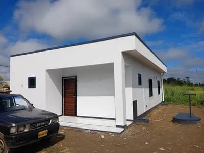 Nieuwbouwproject Paramaribo — gevelvlak