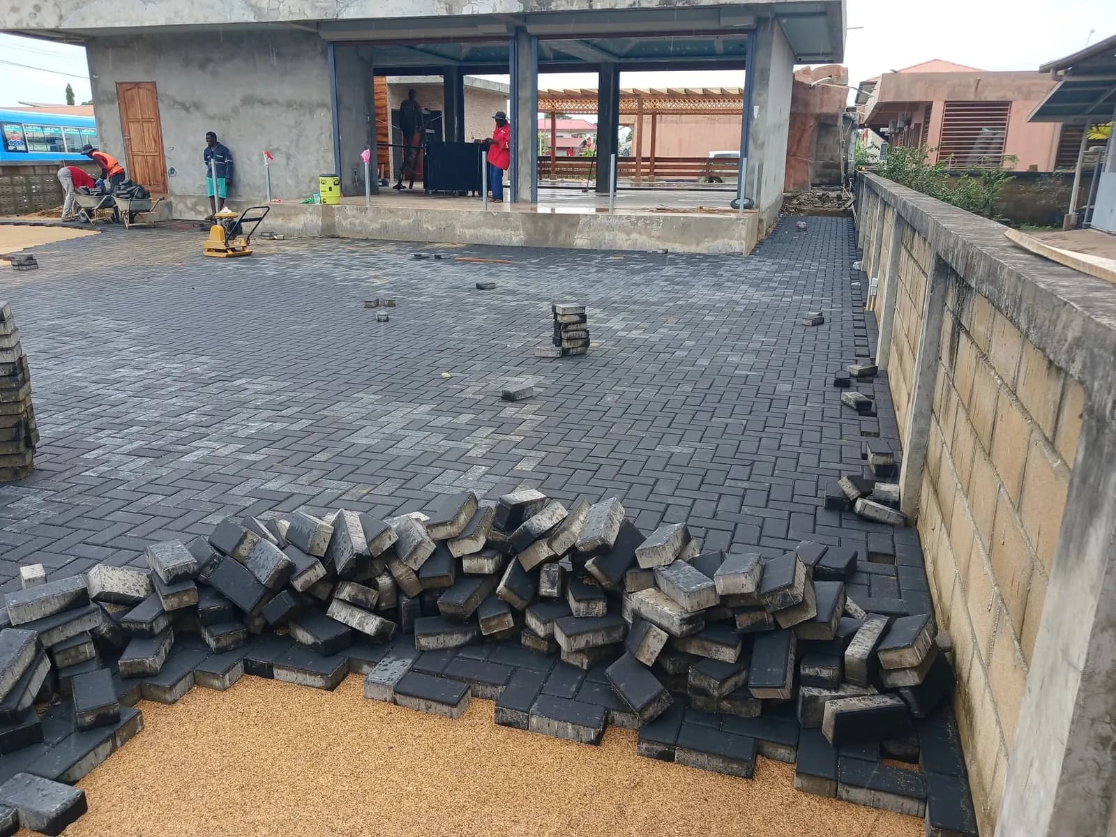Drainagesysteem Commewijne — aanleg